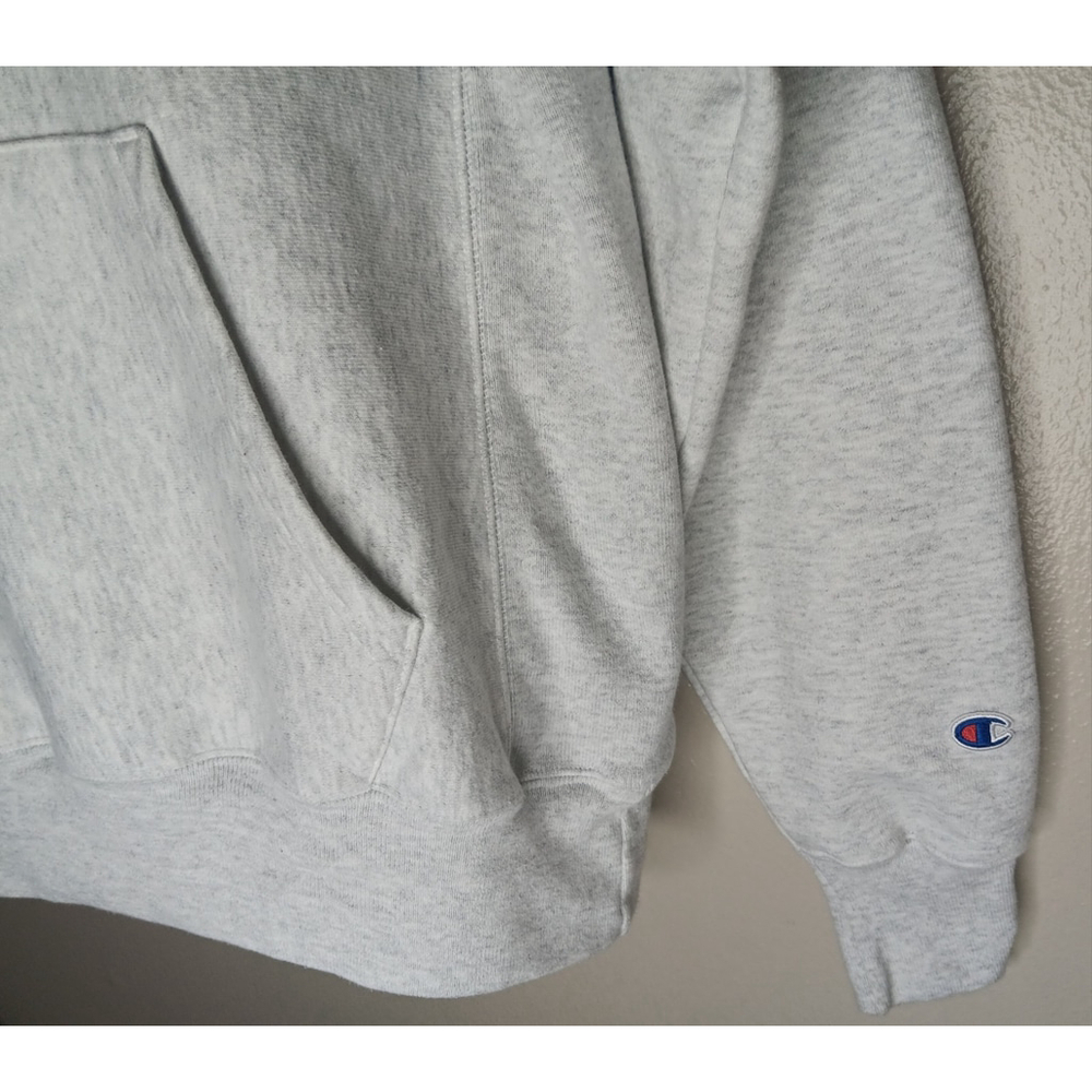 Ole Miss Rebels Men’s Medium Hoodie Gray Sweatshirt Champion Reverse Weave Hvwt - Picture 3 of 10